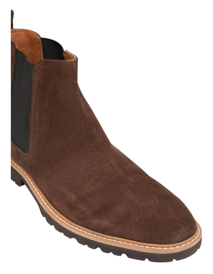 Oxford Atlas Chocolate Suede Chelsea Boots 4 Oxford Atlas Chocolate Suede Chelsea Boots - Image 4