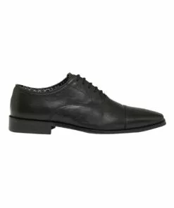 Huxley Black Leather Oxford Shoes
