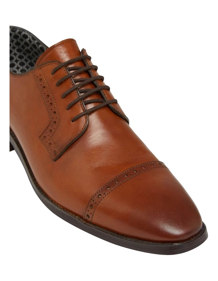 Oxford Finley Tan Leather Derby Shoes 4 Oxford Finley Tan Leather Derby Shoes - Image 4
