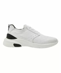 Oxford Haiden White Knitted Mens Trainers