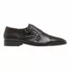 Oxford Jian Dark Brown Leather Monk Shoes