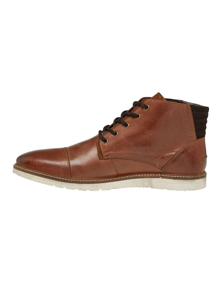 Oxford Weston Tan Leather Lace Up Boots 2 Oxford Weston Tan Leather Lace Up Boots - Image 2