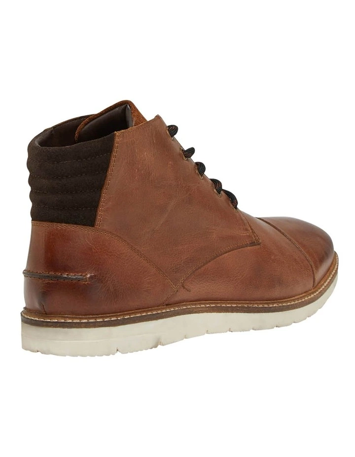 Oxford Weston Tan Leather Lace Up Boots 3 Oxford Weston Tan Leather Lace Up Boots - Image 3
