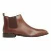 Oxford Guss Brown Oil Pull Up Chelsea Boots