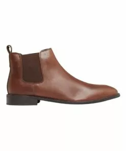 Oxford Guss Brown Oil Pull Up Chelsea Boots