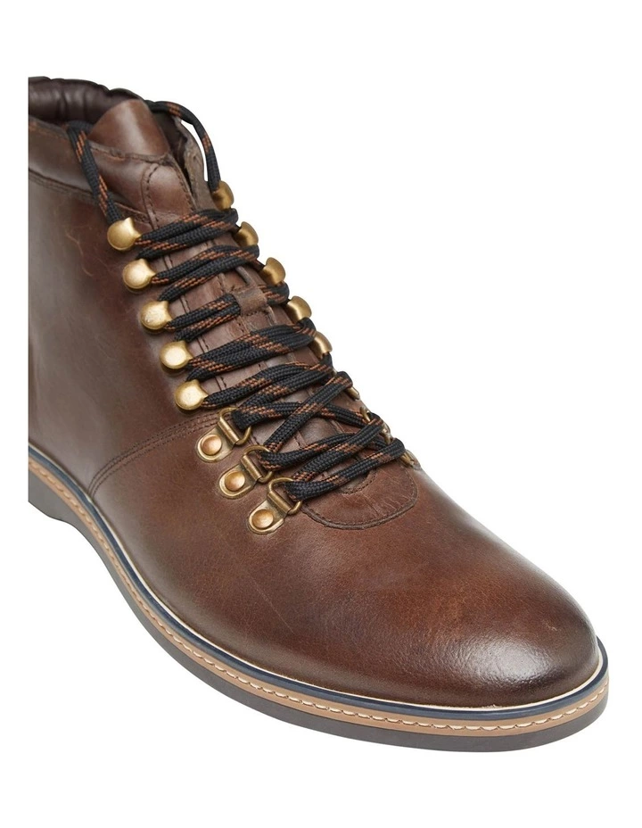 Oxford Truman Brown Hybrid Hiker Leather Boots 4 Oxford Truman Brown Hybrid Hiker Leather Boots - Image 4