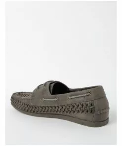Kenji Huarache Grey Boat Loafer -Shoes Sales 850403440 3 720x928