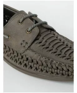 Kenji Huarache Grey Boat Loafer -Shoes Sales 850403440 4 720x928