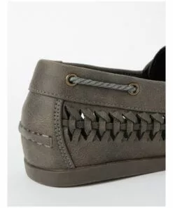 Kenji Huarache Grey Boat Loafer -Shoes Sales 850403440 5 720x928