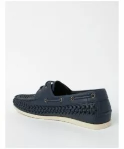 Kenji Huarache Navy Boat Loafer -Shoes Sales 850404160 3 720x928