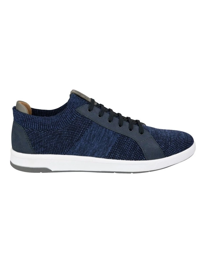 Florsheim Cross Over Navy Knit Lace Sneaker 1 Florsheim Cross Over Navy Knit Lace Sneaker