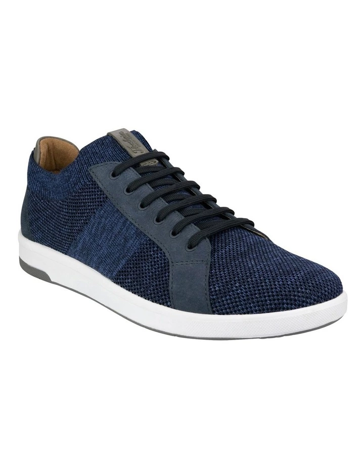 Florsheim Cross Over Navy Knit Lace Sneaker 2 Florsheim Cross Over Navy Knit Lace Sneaker - Image 2