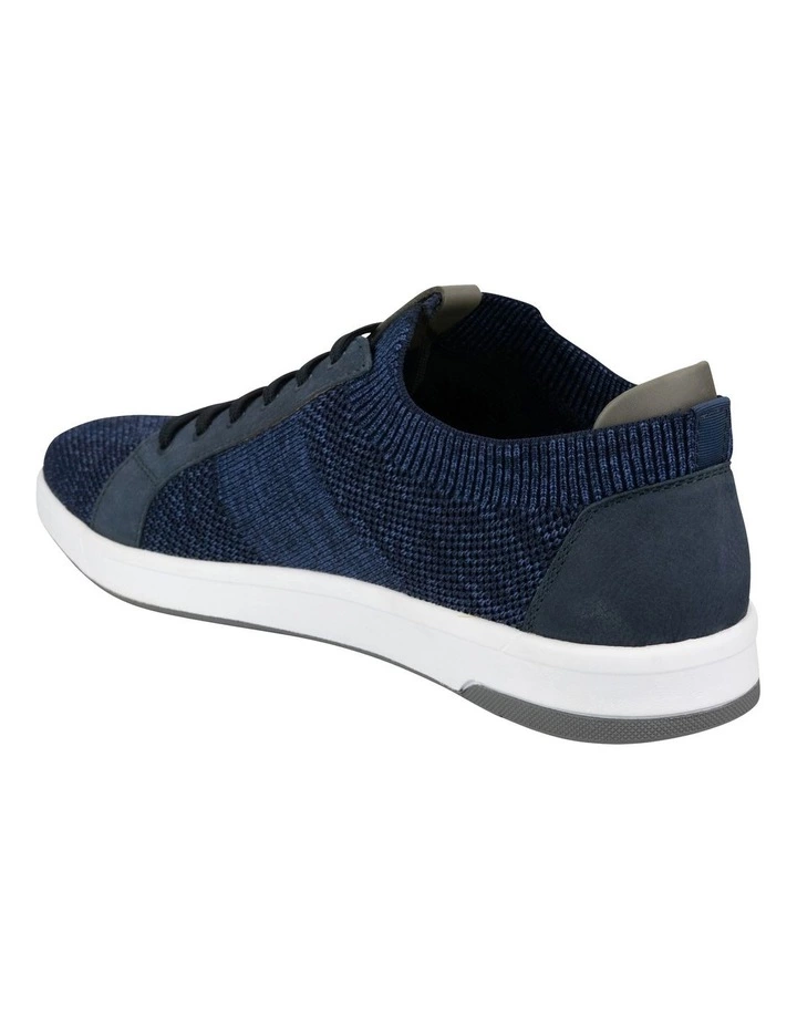 Florsheim Cross Over Navy Knit Lace Sneaker 3 Florsheim Cross Over Navy Knit Lace Sneaker - Image 3
