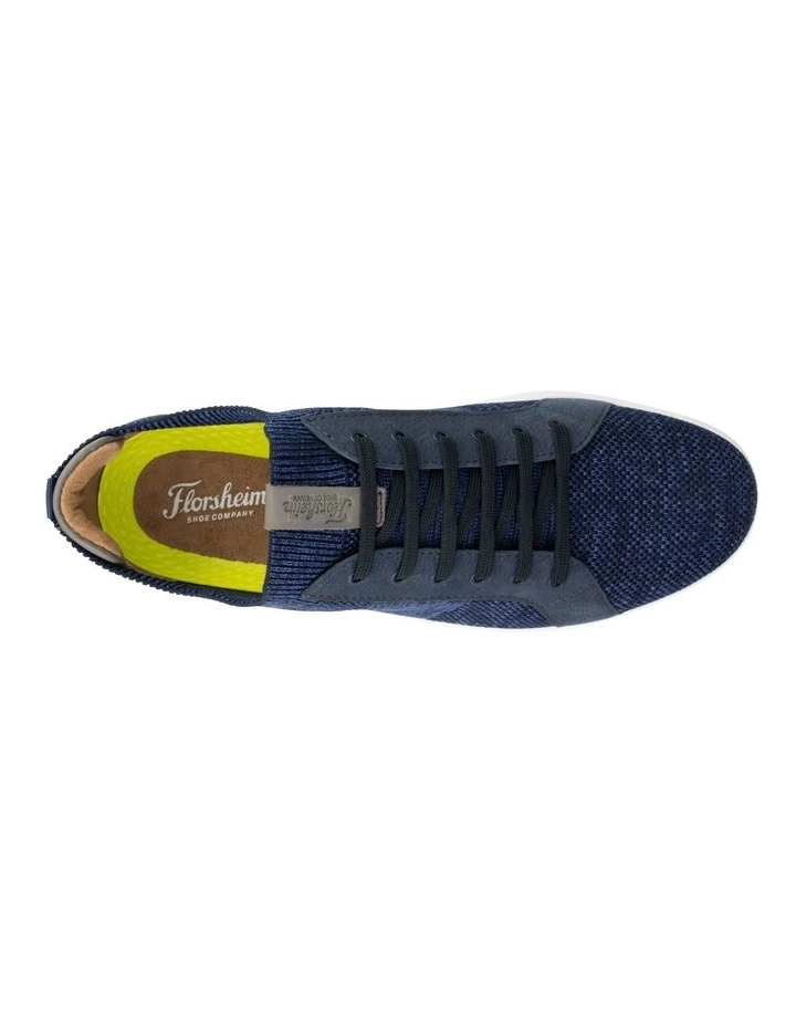 Florsheim Cross Over Navy Knit Lace Sneaker 4 Florsheim Cross Over Navy Knit Lace Sneaker - Image 4