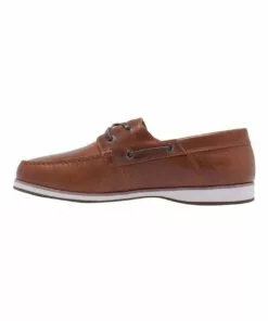 Hush Puppies Lake Tan Leather Boat Shoe -Shoes Sales 852152590 3 720x928
