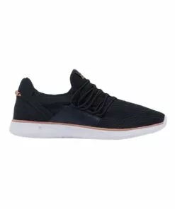 Hush Puppies The Good Bungee Black Textile Sneaker