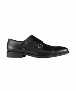 AQ by Aquila Dwayne Leather Monk Strap Shoes