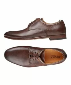 Aquila Astor Brown Leather Dress Shoes