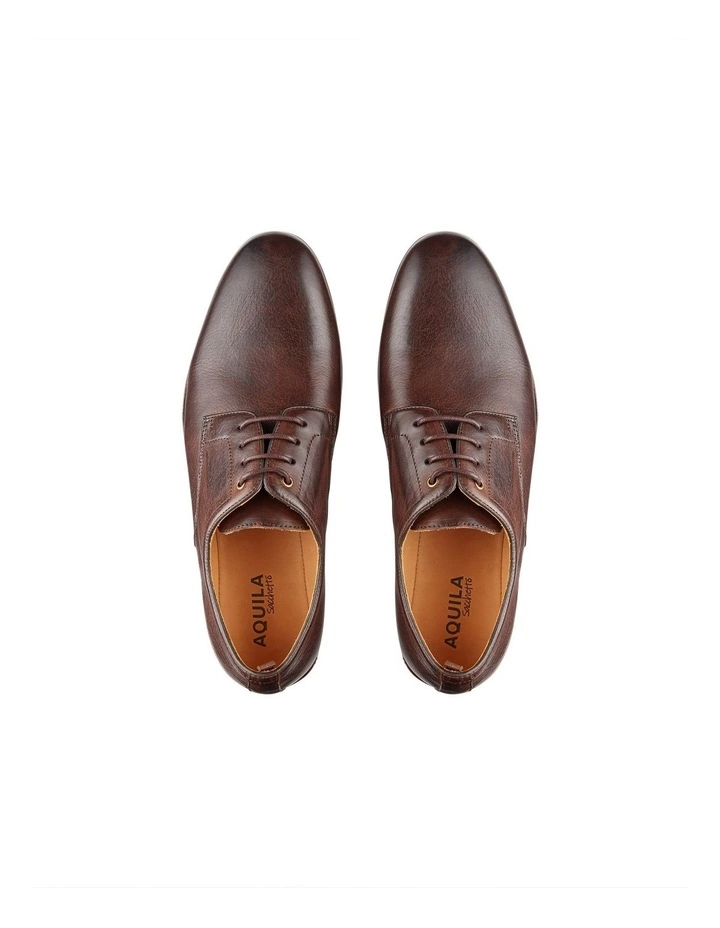 Aquila Astor Brown Leather Dress Shoes 2 Aquila Astor Brown Leather Dress Shoes - Image 2