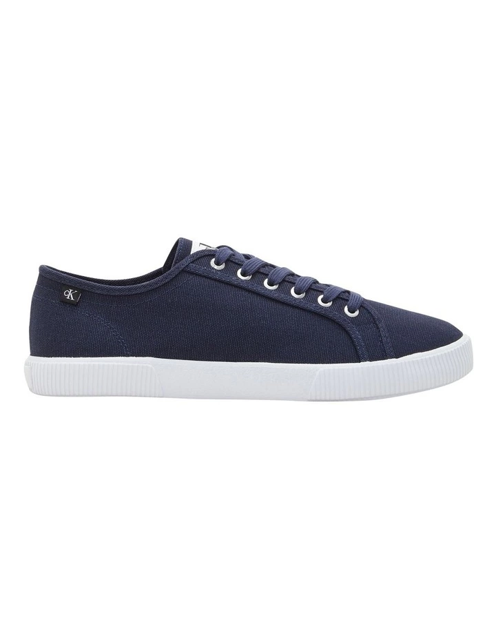 Calvin Klein Navy Textile Lace Up Sneaker 1 Calvin Klein Navy Textile Lace Up Sneaker