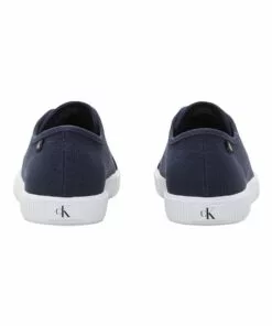 Calvin Klein Navy Textile Lace Up Sneaker 7 Calvin Klein Navy Textile Lace Up Sneaker -Shoes Sales 857564380 4 720x928