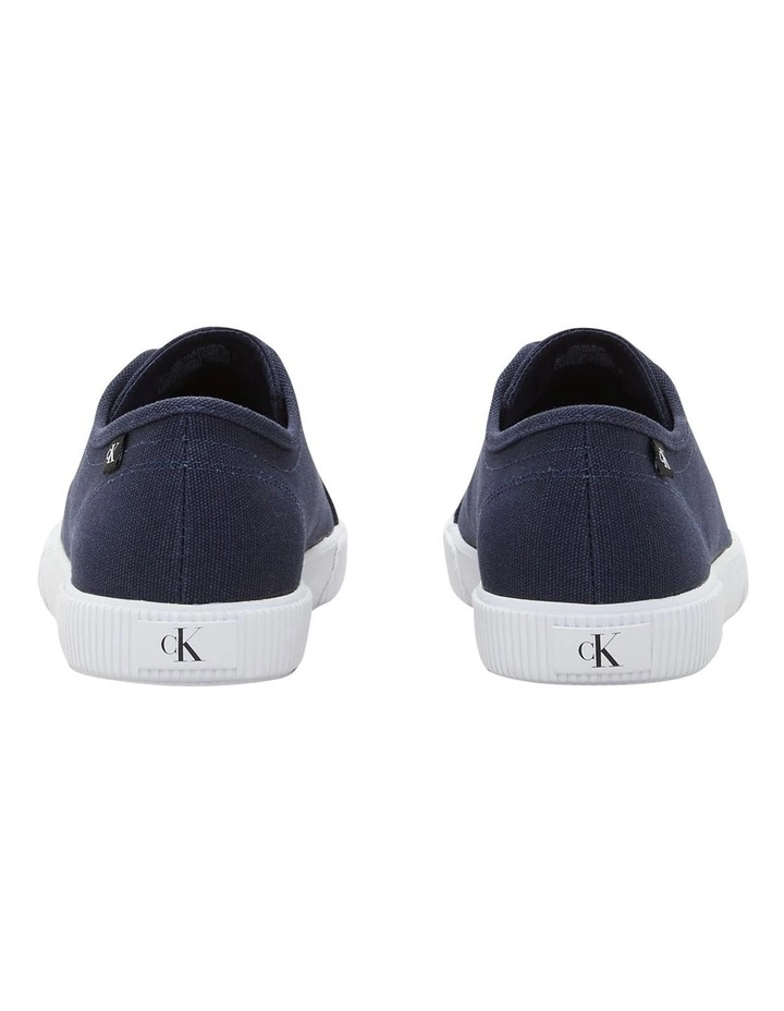 Calvin Klein Navy Textile Lace Up Sneaker 4 Calvin Klein Navy Textile Lace Up Sneaker - Image 4