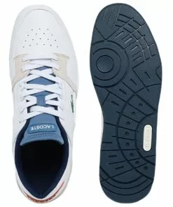 Lacoste Court Cage 0321 1 SMA Sneaker White/Blue -Shoes Sales 857565820 4 720x928