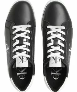 Calvin Klein Cupsole Black Laceup Sneaker -Shoes Sales 858961900 3 720x928