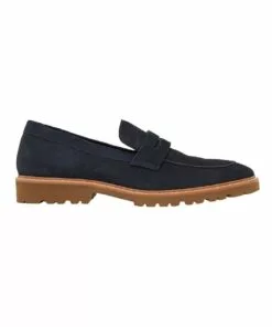 Oxford Magnus Navy Suede Loafer Shoes