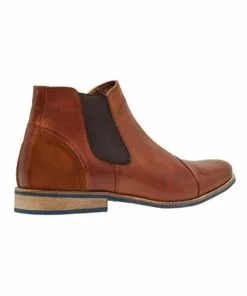 Oxford Jace Tan Leather Short Chelsea Boots 6 Oxford Jace Tan Leather Short Chelsea Boots -Shoes Sales 863052490 3 720x928