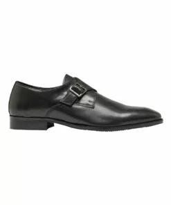 Oxford Roderick Black Single Strap Monk Shoes