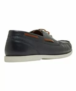 Oxford Zale Navy Leather Boat Shoes -Shoes Sales 863144020 3 720x928