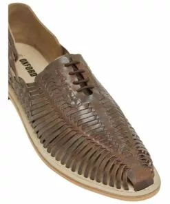 Oxford Maverick Chocolate Hurache Mandals -Shoes Sales 863144110 4 720x928