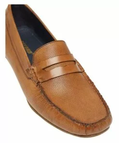Oxford Sherlock Tan Leather Driving Shoes -Shoes Sales 863144380 4 720x928