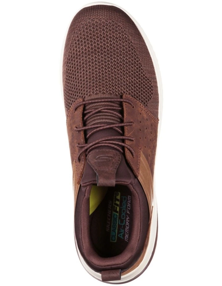Skechers Delson 3.0 Cicada Dark Brown Sneaker 4 Skechers Delson 3.0 Cicada Dark Brown Sneaker - Image 4