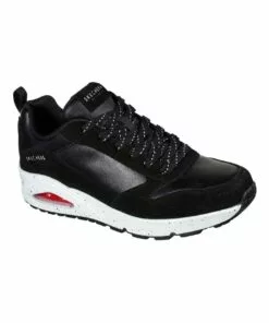 Skechers Uno Draw 2 Black/White Sneaker