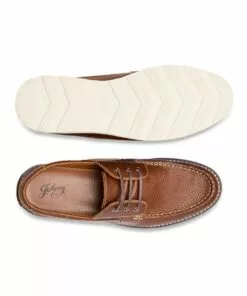 Johnny Bigg Anchor Leather Boat Shoe Tan -Shoes Sales 866568520 4 1 720x928
