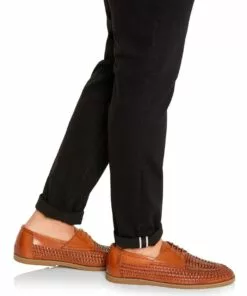 Johnny Bigg Styles Leather Woven Lace Up Shoe Tan -Shoes Sales 866568700 3 720x928