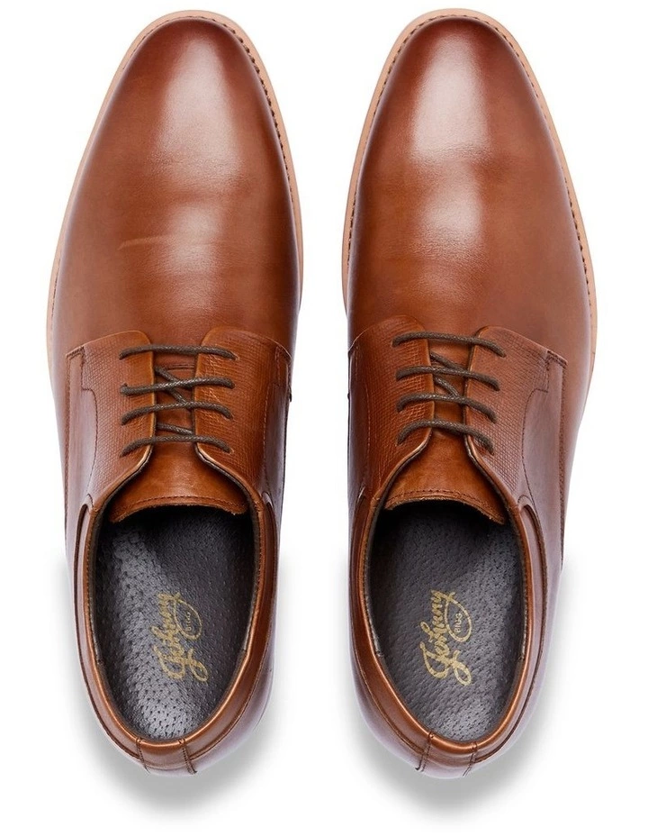 Johnny Bigg Lucca Textured Dress Shoe Tan 4 Johnny Bigg Lucca Textured Dress Shoe Tan - Image 4