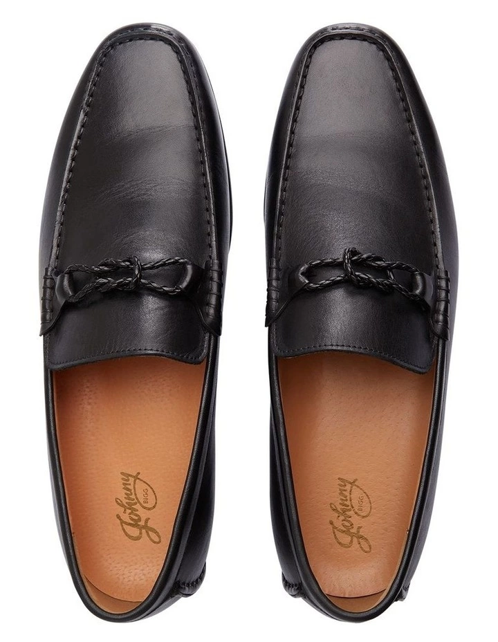 Johnny Bigg Knox Leather Loafer Black 2 Johnny Bigg Knox Leather Loafer Black - Image 2