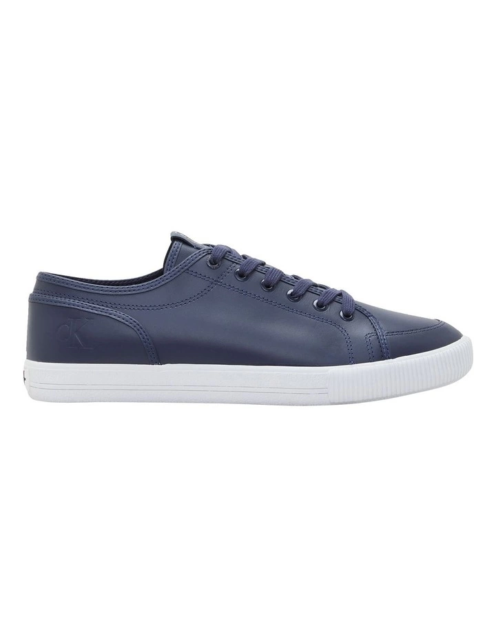 Calvin Klein Ess Vulc Navy Leather Lace Up Sneaker 1 Calvin Klein Ess Vulc Navy Leather Lace Up Sneaker