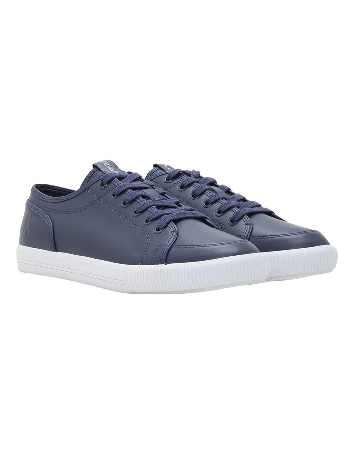 Calvin Klein Ess Vulc Navy Leather Lace Up Sneaker 2 Calvin Klein Ess Vulc Navy Leather Lace Up Sneaker - Image 2