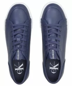 Calvin Klein Ess Vulc Navy Leather Lace Up Sneaker 6 Calvin Klein Ess Vulc Navy Leather Lace Up Sneaker -Shoes Sales 866627020 3 720x928