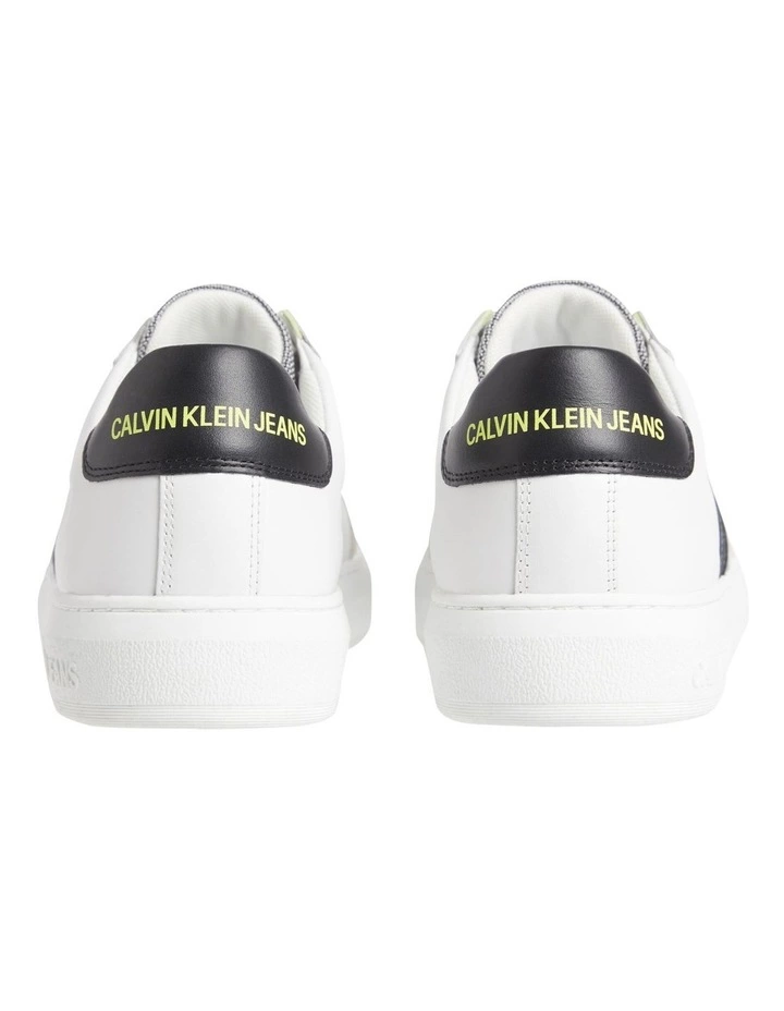 Calvin Klein CUPSOLE LACEUP SNEAKER WHITE 4 Calvin Klein CUPSOLE LACEUP SNEAKER WHITE - Image 4