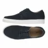 AQ by Aquila Burnie Navy Suede Sneakers in Navy