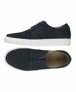 AQ by Aquila Burnie Navy Suede Sneakers in Navy