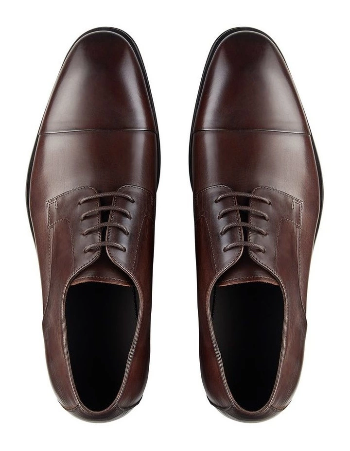 Aquila Beresford Brown Leather Dress Shoes 3 Aquila Beresford Brown Leather Dress Shoes - Image 3