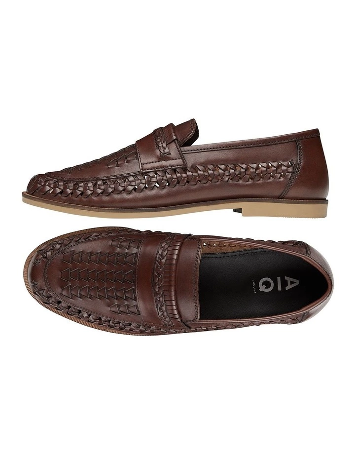 AQ by Aquila Trey Brown Leather Slip On Shoes 2 AQ by Aquila Trey Brown Leather Slip On Shoes - Image 2