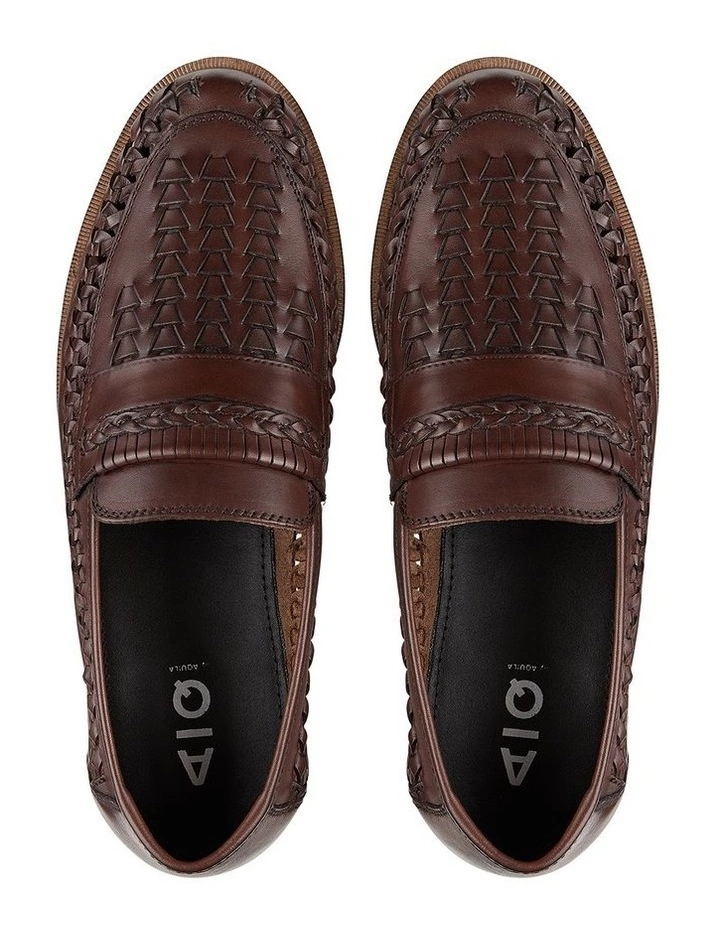 AQ by Aquila Trey Brown Leather Slip On Shoes 3 AQ by Aquila Trey Brown Leather Slip On Shoes - Image 3