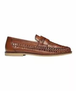 AQ by Aquila Trey Tan Leather Slip On Shoes